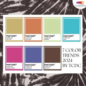 เช็คเลยสีไหนมาแรง! สรุปเทรนด์สีปี 2024 โดย TCDC