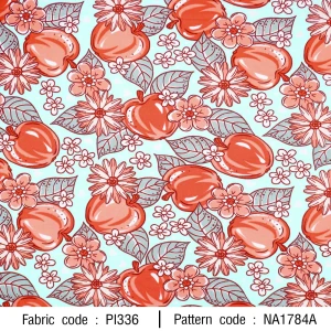 ลายพิมพ์ ดอกไม้แอปเปิ้ล