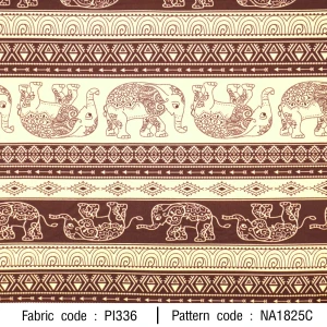 ลายพิมพ์ ช้างวิจิตรลูกคลื่น