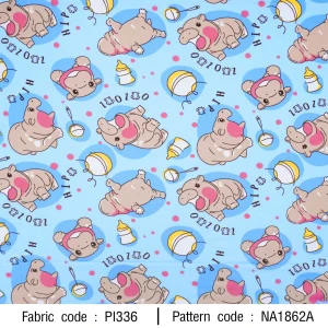 ลายพิมพ์ ฮิปโป Zoo Zoo