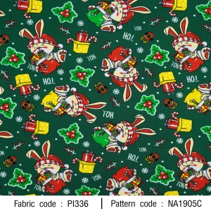 ลายพิมพ์ กระต่ายคริสต์มาส