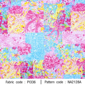 ลายพิมพ์ ลายดอกโบว์