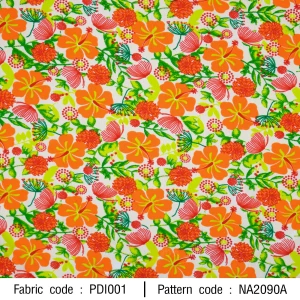 ลายพิมพ์ ดอกชบาคละ