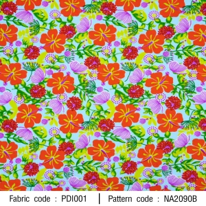 ลายพิมพ์ ดอกชบาคละ