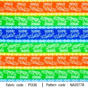 ลายพิมพ์ ช้างสายรุ้ง