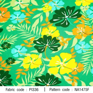 ลายพิมพ์ ดอกชบาสดใส