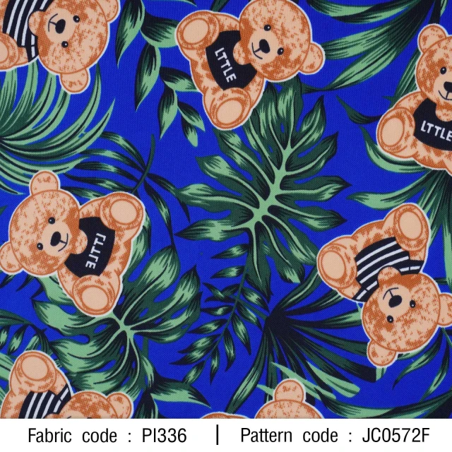 ลายพิมพ์ หมีใบไม้