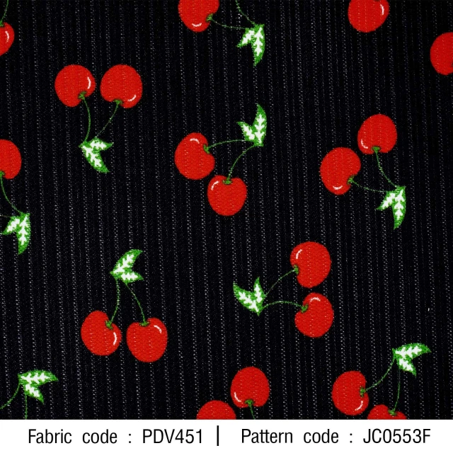 ลายพิมพ์ ผ้าร่องเชอร์รี่ใหญ่