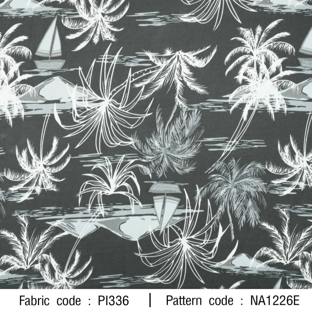 ลายพิมพ์ ต้นมะพร้าวเรือใบ