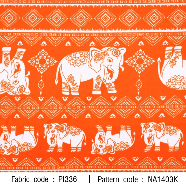 ลายพิมพ์ ช้างนีออน