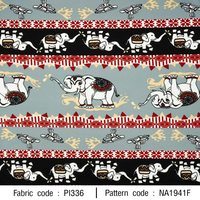 ลายพิมพ์ ช้างสงกรานต์