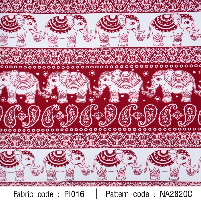 ลายพิมพ์ ช้างพื้นขาว