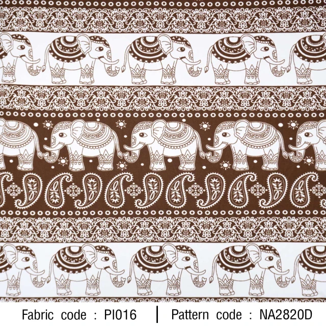 ลายพิมพ์ ช้างพื้นขาว