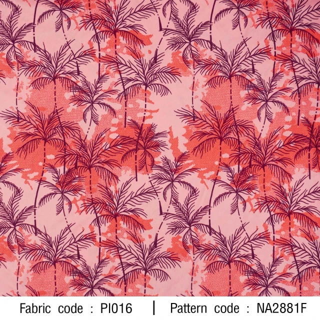 ลายพิมพ์ ต้นมะพร้าว