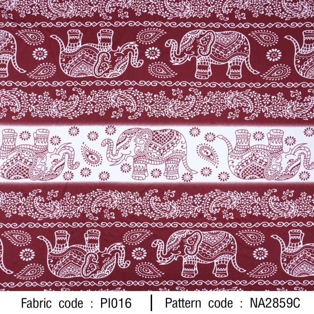 ลายพิมพ์ ช้างพื้นขาว