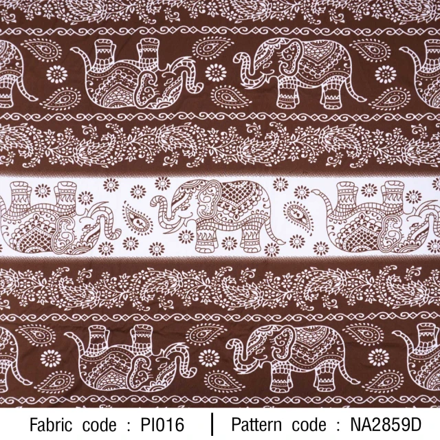 ลายพิมพ์ ช้างพื้นขาว