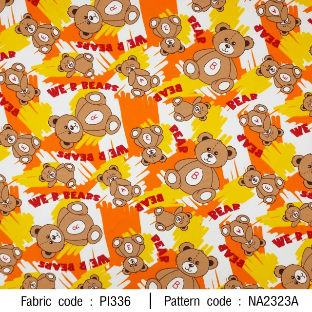 ลายพิมพ์ หมีเล่นสี