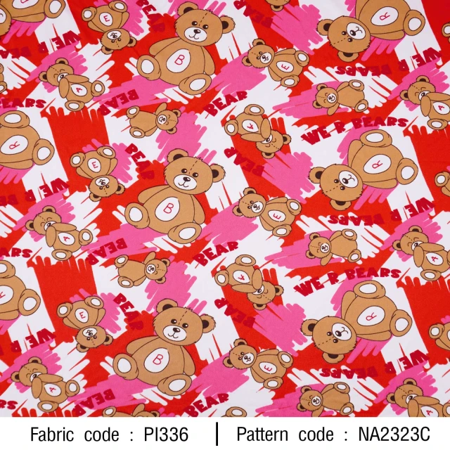 ลายพิมพ์ หมีเล่นสี