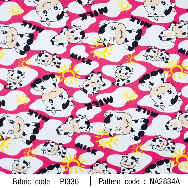 ลายพิมพ์ วัวสดใส