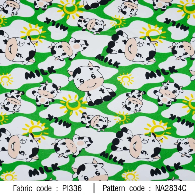 ลายพิมพ์ วัวสดใส