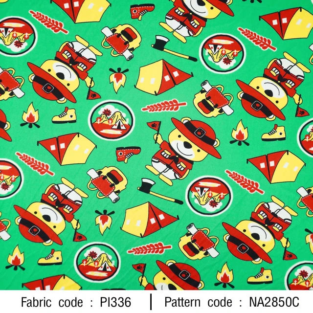 ลายพิมพ์ หมีเข้าค่าย