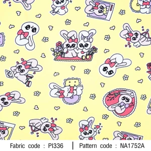 ลายพิมพ์ กระต่ายน้อยน่ารัก