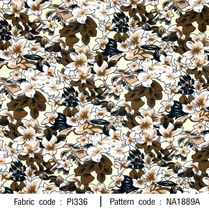 ลายพิมพ์ ดอกลีลาวดีเล่นสี