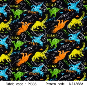 ลายพิมพ์ ไดโนเสาร์เล่นสี