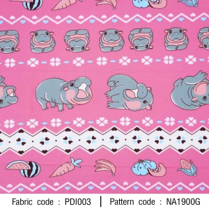 ลายพิมพ์ ฮิปโปน้อยสลับผัก