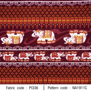 ลายพิมพ์ ช้างพื้นเมือง