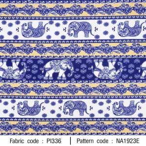 ลายพิมพ์ ช้างดอกไม้