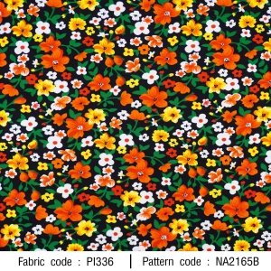 ลายพิมพ์ ดอกเล็กพื้นดำ