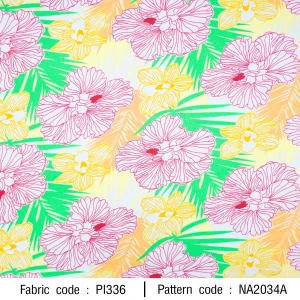 ลายพิมพ์ ดอกชบาลายเส้น