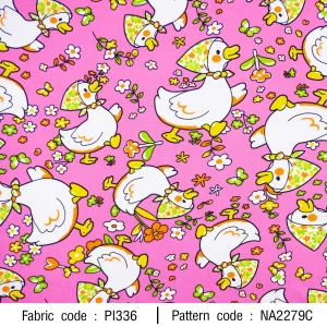 ลายพิมพ์ เป็ดดอกไม้