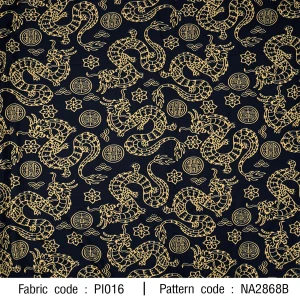 ลายพิมพ์ มังกรทอง