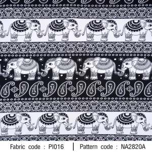 ลายพิมพ์ ช้างพื้นขาว