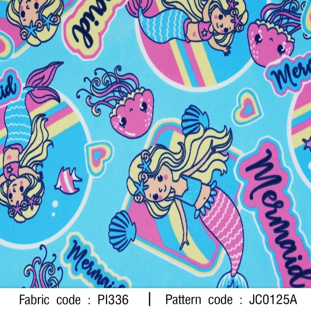 ลายพิมพ์ นางเงือกMermaid in wonder wold