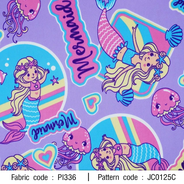 ลายพิมพ์ นางเงือกMermaid in wonder wold