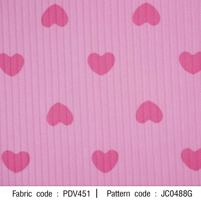 ลายพิมพ์ ผ้าร่องหัวใจใหญ่