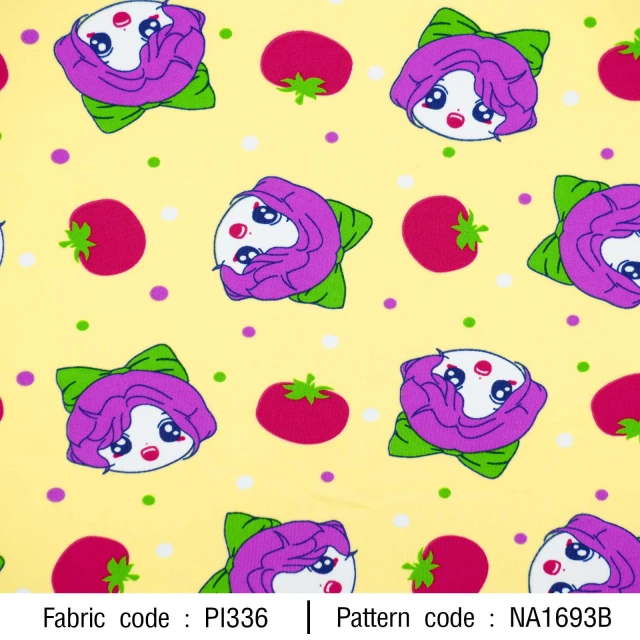 ลายพิมพ์ เด็กผู้หญิงมะเขือเทศ