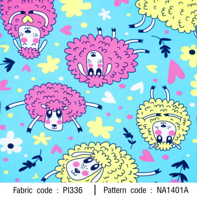 ลายพิมพ์ แกะน่ารัก