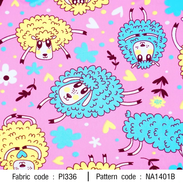 ลายพิมพ์ แกะน่ารัก