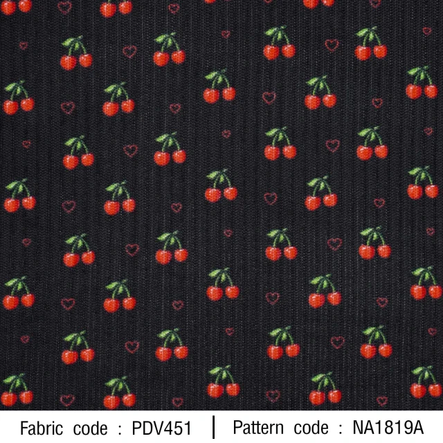 ลายพิมพ์ เชอร์รี่หัวใจ