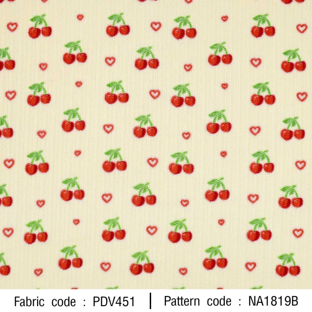 ลายพิมพ์ เชอร์รี่หัวใจ