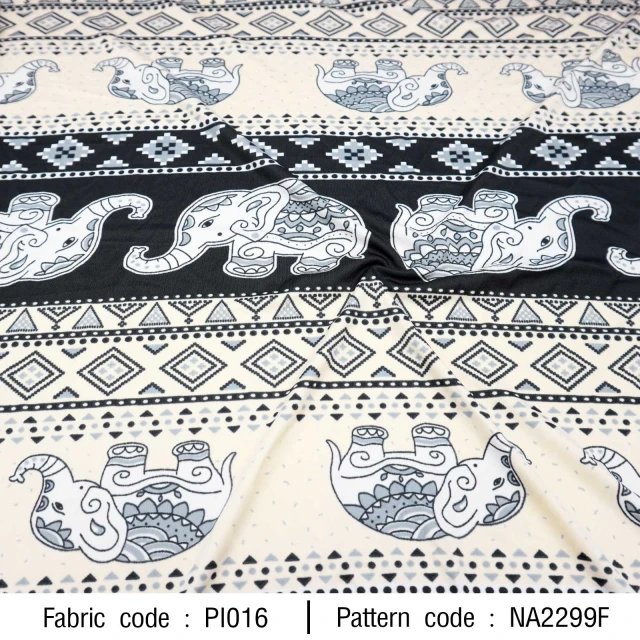 ลายพิมพ์ ช้างเรขาคณิต