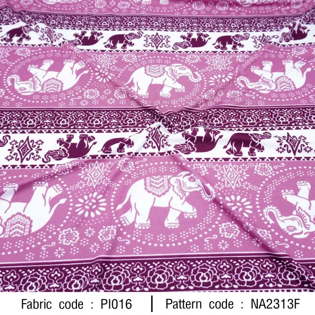 ลายพิมพ์ ช้างดอกวิจิตร