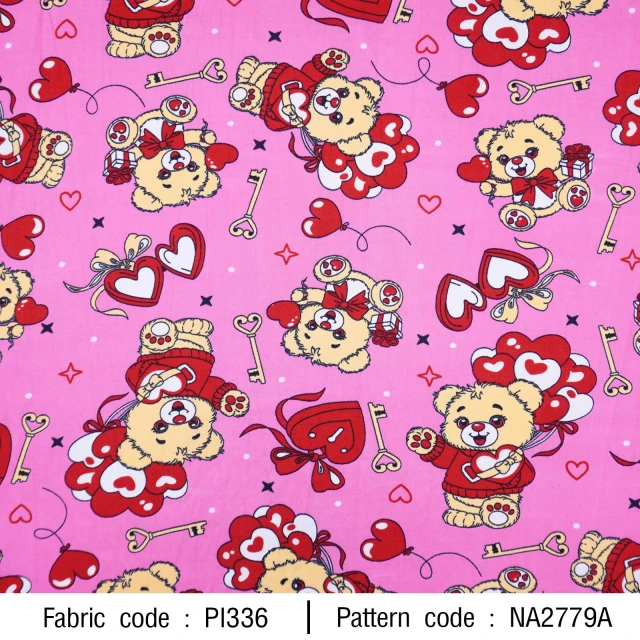 ลายพิมพ์ หมีหัวใจ