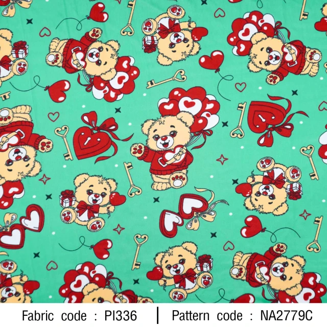 ลายพิมพ์ หมีหัวใจ