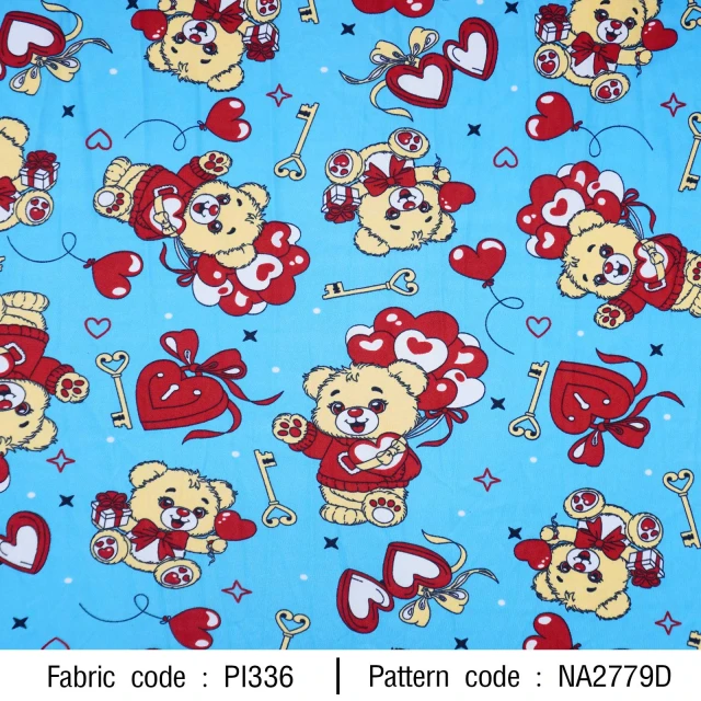 ลายพิมพ์ หมีหัวใจ