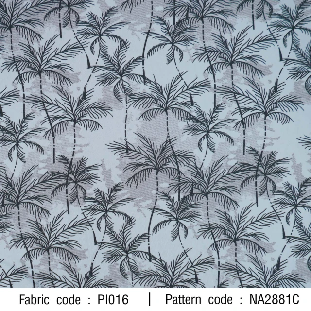 ลายพิมพ์ ต้นมะพร้าว